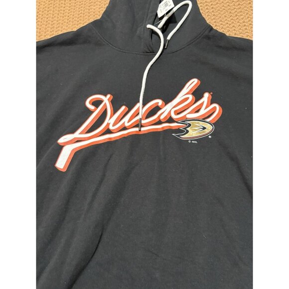 Anaheim Ducks Hoodie Sweatshirt NHL Hockey Men’s Size XLarge  Black NEW w. Tags - Picture 3 of 8